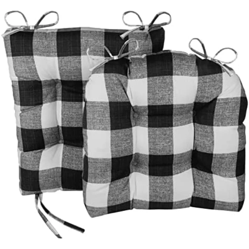 

Indoor Outdoor Rocker Cushions 2-Piece Set, 19x19 & 21x18 for Patio Living Room & Garden Furniture