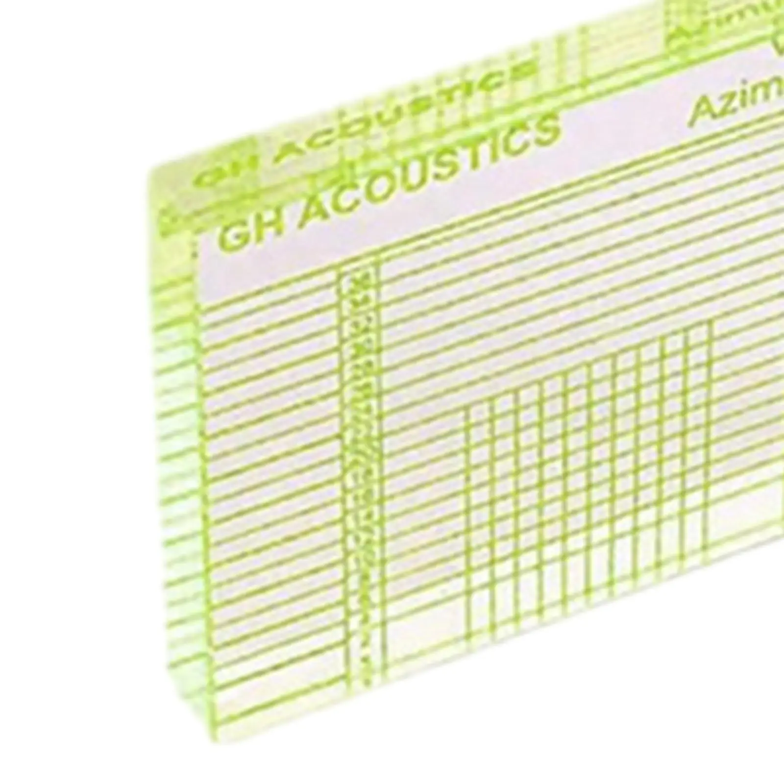 Distance Gauge Protractor Durable Azimuth Ruler Portable Pickup Calibration