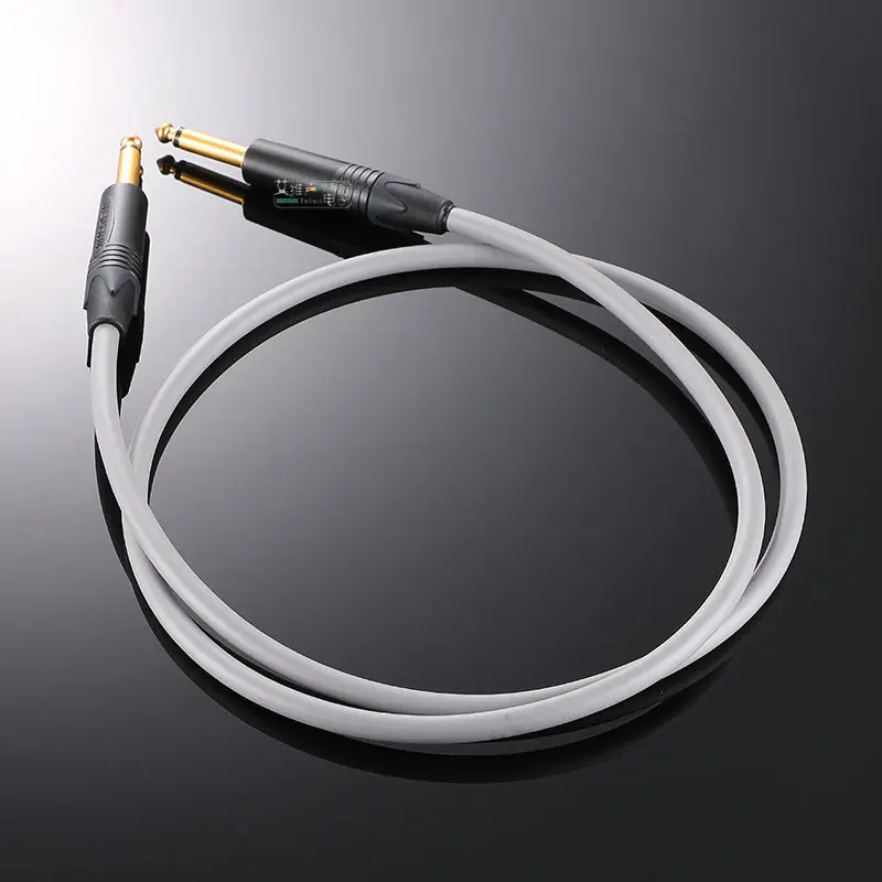 Canare L-4E6 Hi-Fi Balanced Cable With Neutrik 6.35 TS Mono Plug Guitar Instrument Cable In Stock