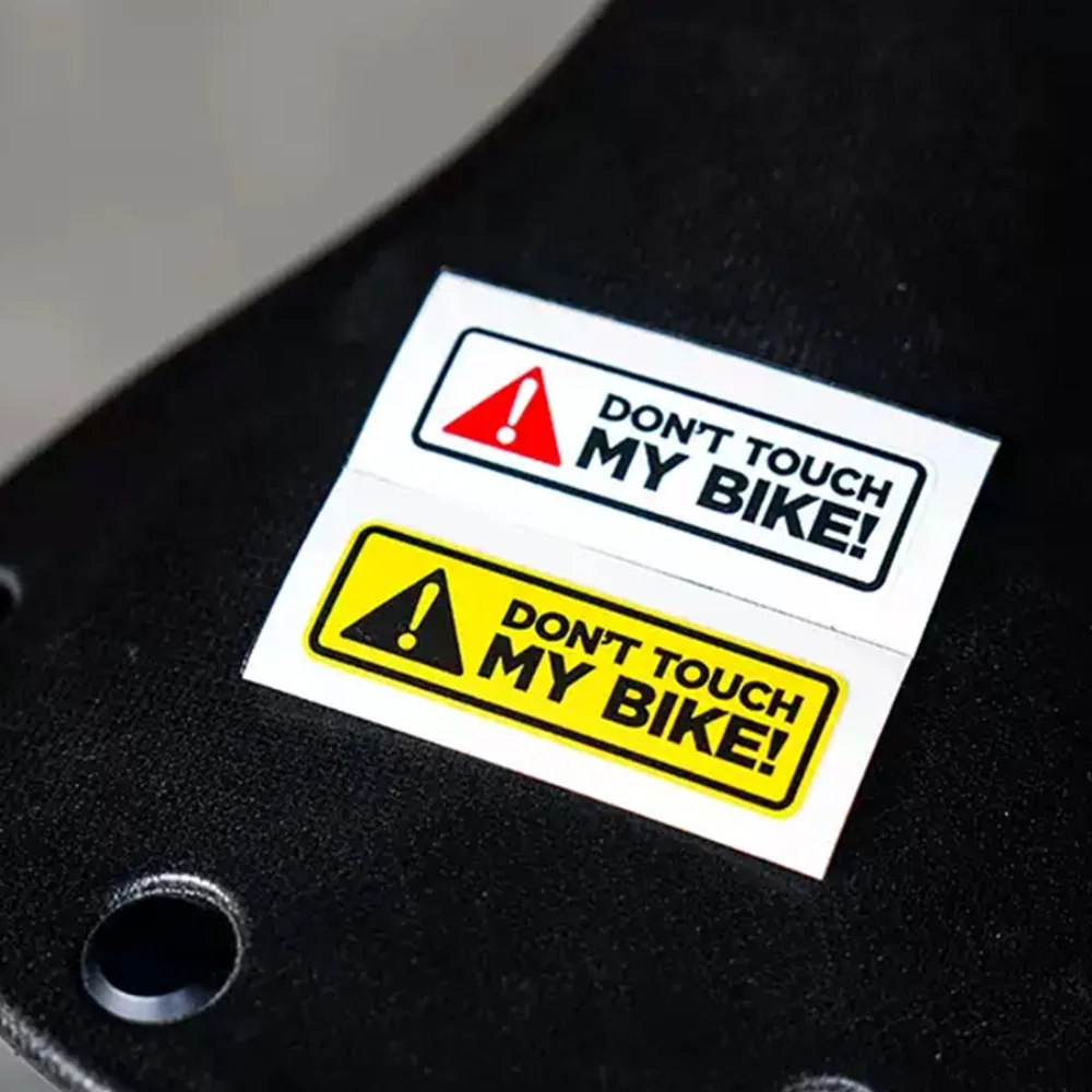1 Piece Do Not Touch My Bike. Mountain Bike Decoration. Frame Sticker. Bicycle. Car and Motorcycle. Flower Sticker.