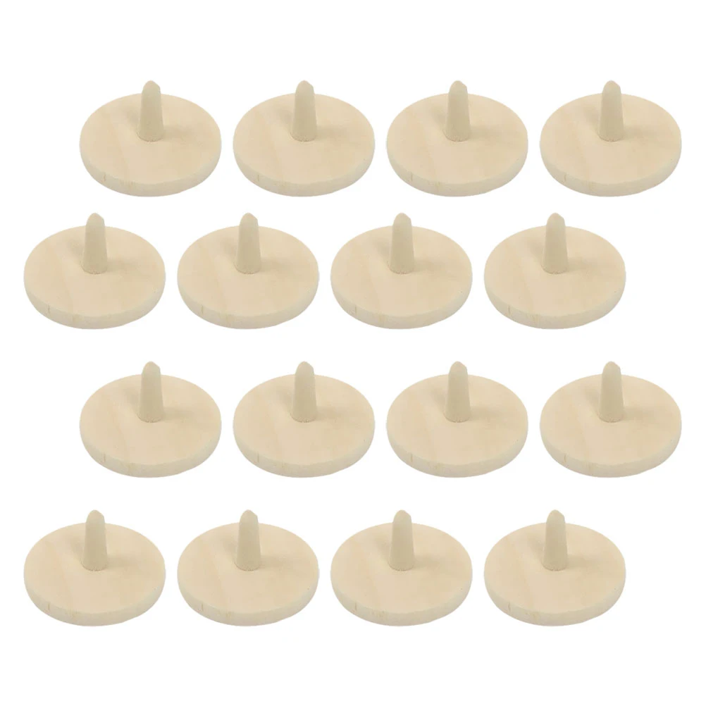 

40pcs Golf Ball Wood Durable Position Markers For Golfers Stable Alignment Accessories Long-Lasting Wear-Resistant Golf Training