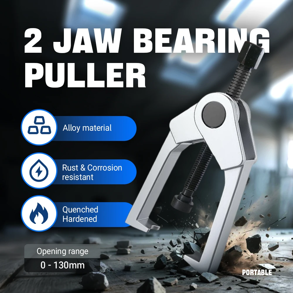 

Multifunctional 2-Jaw Bearing Puller Alloy Steel Construction For Motorbike/Car/SUV Wheel Hub Removal & Pitman Arm Disassembly