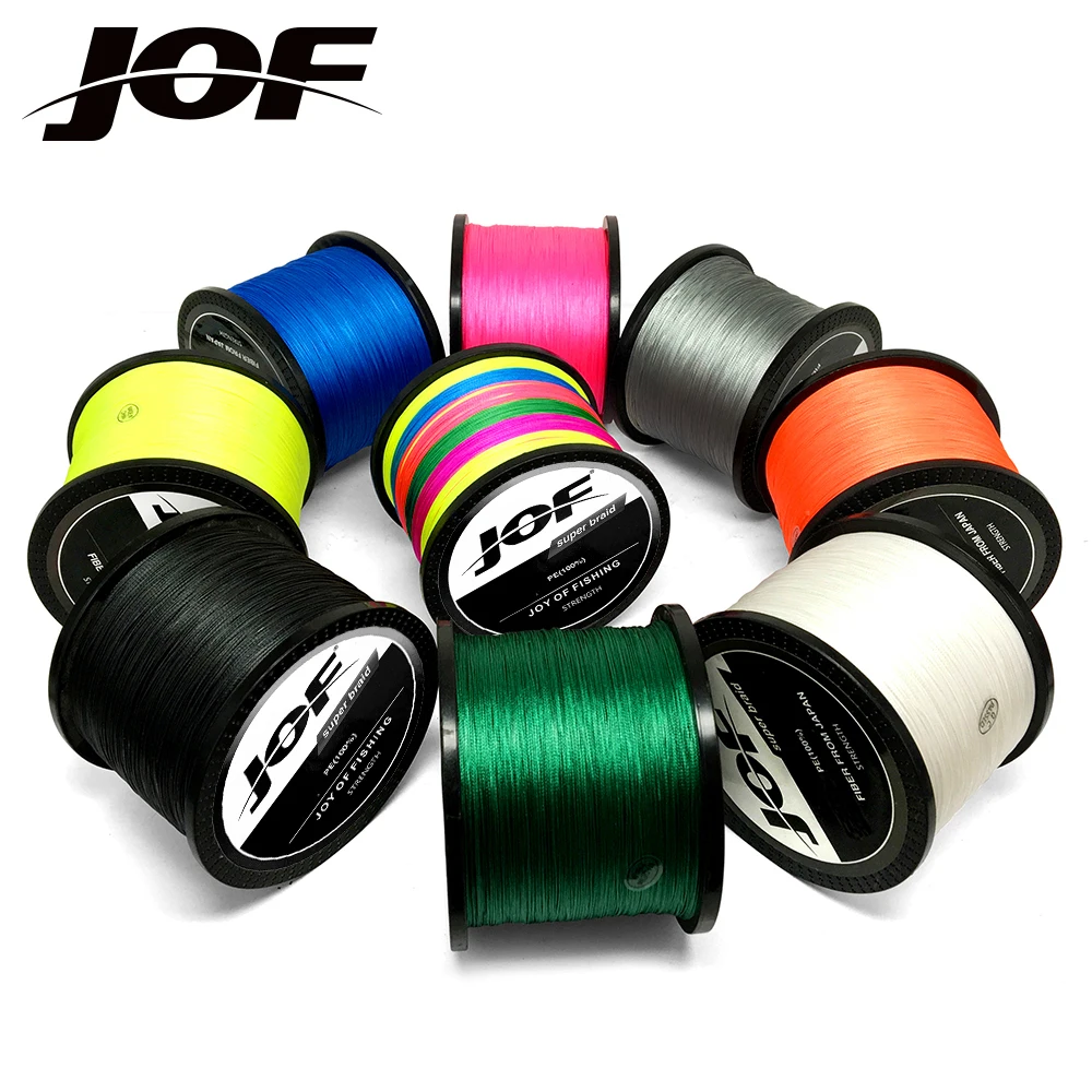 

JOF X8 Braided Fishing Lines 500m 18-78LBS Thread 0.14-0.5mm Super Saltwater Fishing Rope for Sea LURE Jigging Line Anti-bite