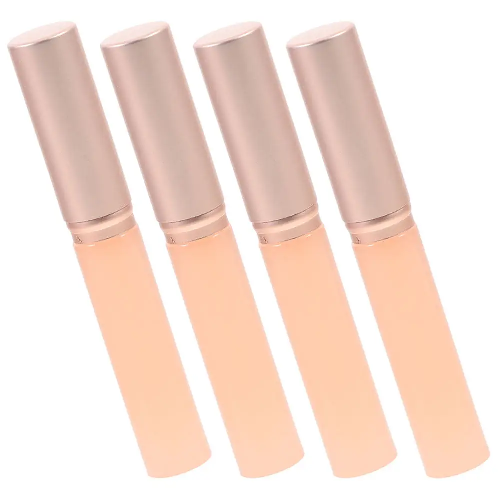 4Pcs 라운드 헤드 실리콘 립 브러쉬 립스틱 밤 머드 얼룩 방지 여행 필수 메이크업 액세서리를 위한 정확하고 쉬운 컨트롤