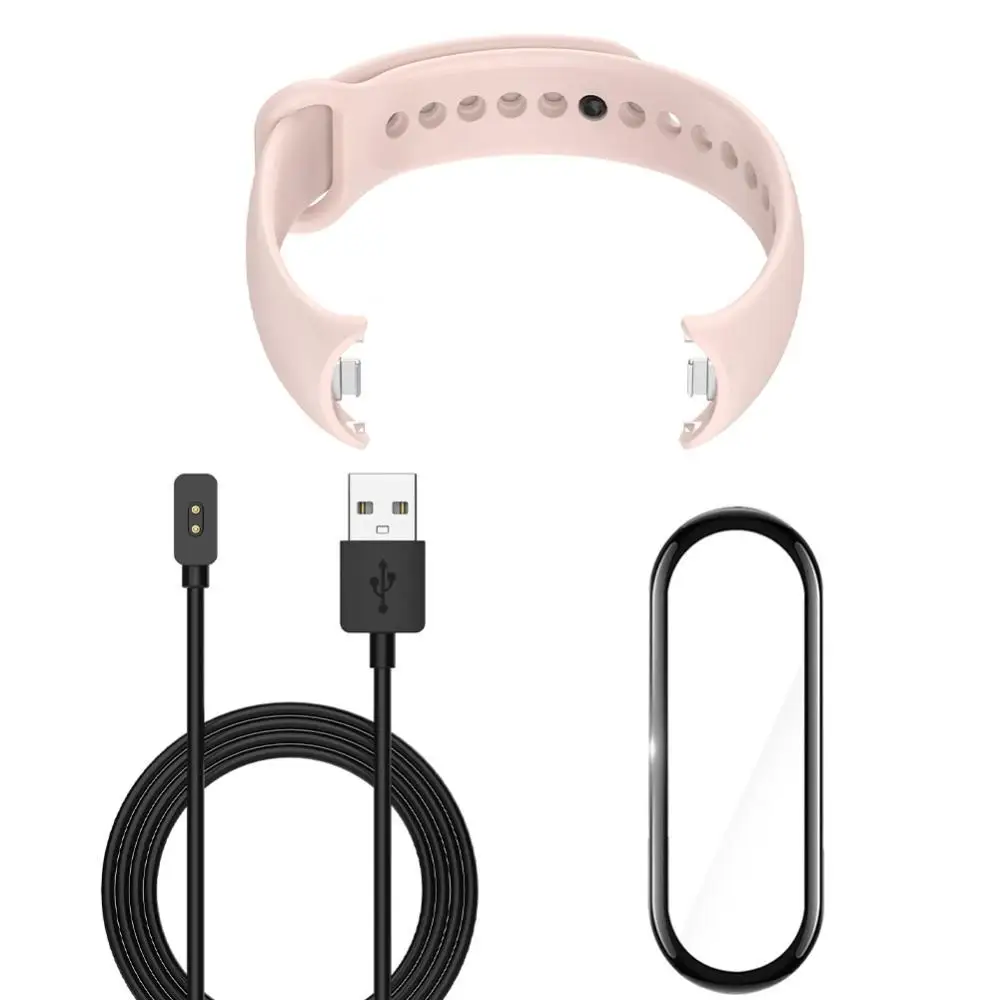 Comfortable To Wear Compatible With Mi Band 8 Charging Cable Perfect Fit Metal Plug Strap Water Proof Metal Plug Bracelet Char