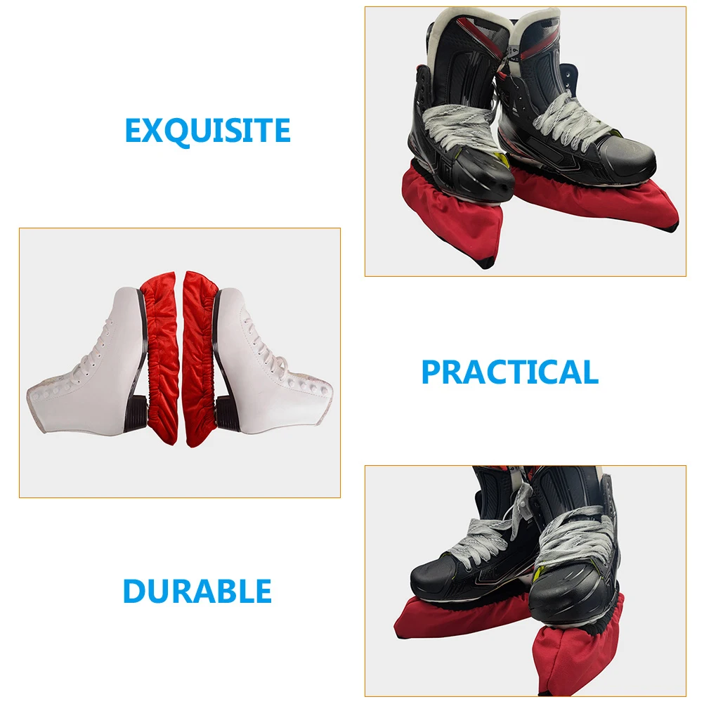 1 زوج سكيت الحرس مرونة الجليد شفرة حامي مقاومة للاهتراء شفرات التزلج غطاء ل الهوكي زلاجات دوارة امتصاص الماء #2