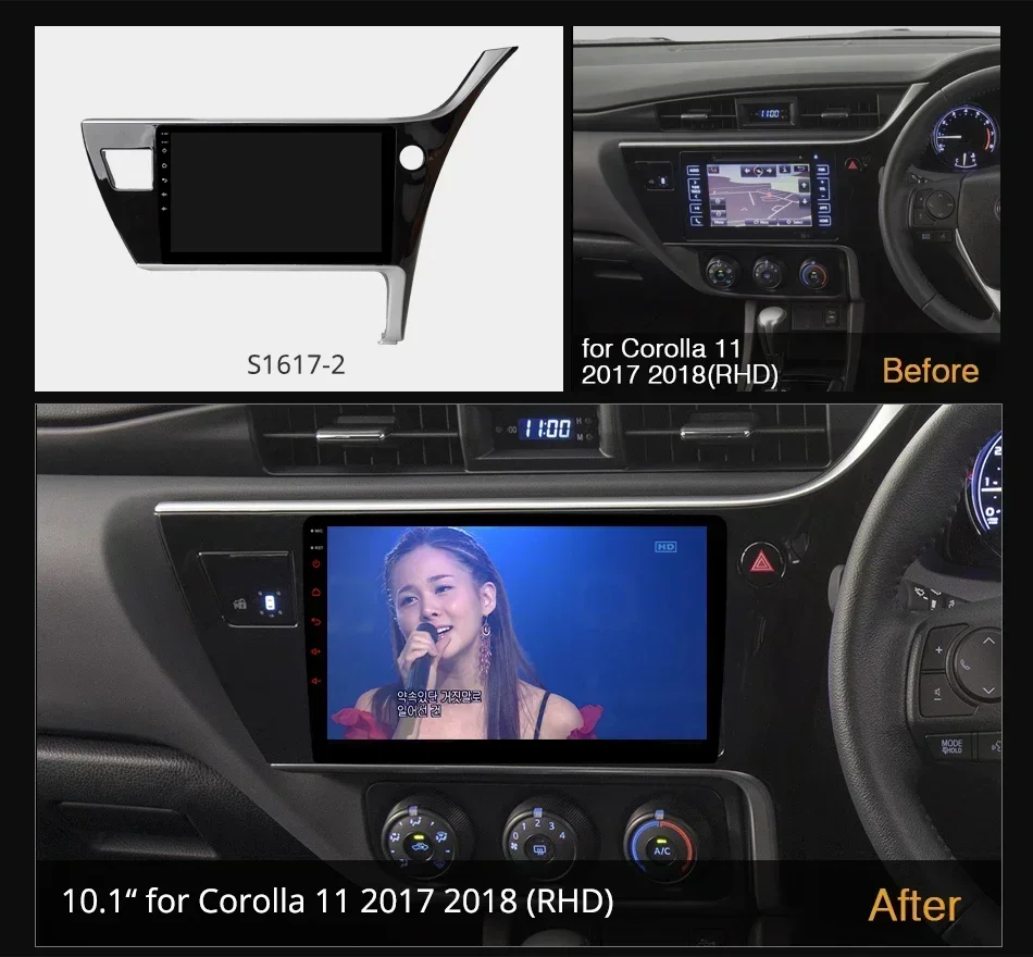 Ownice K6+ 2K for Toyota Corolla 11 Auris LHD RHD 2017 - 2018 Car Radio Multimedia Video Player Navigation Stereo GPS Android12