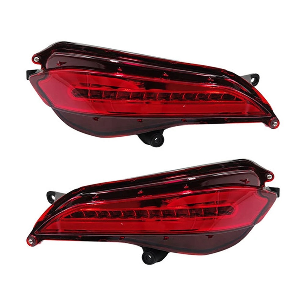 2PCS Auto LED Reflector Taillight Rear Fog Lamp Bumper Braking Turn Signal Lights for Toyota Yaris 2017 2018 2019