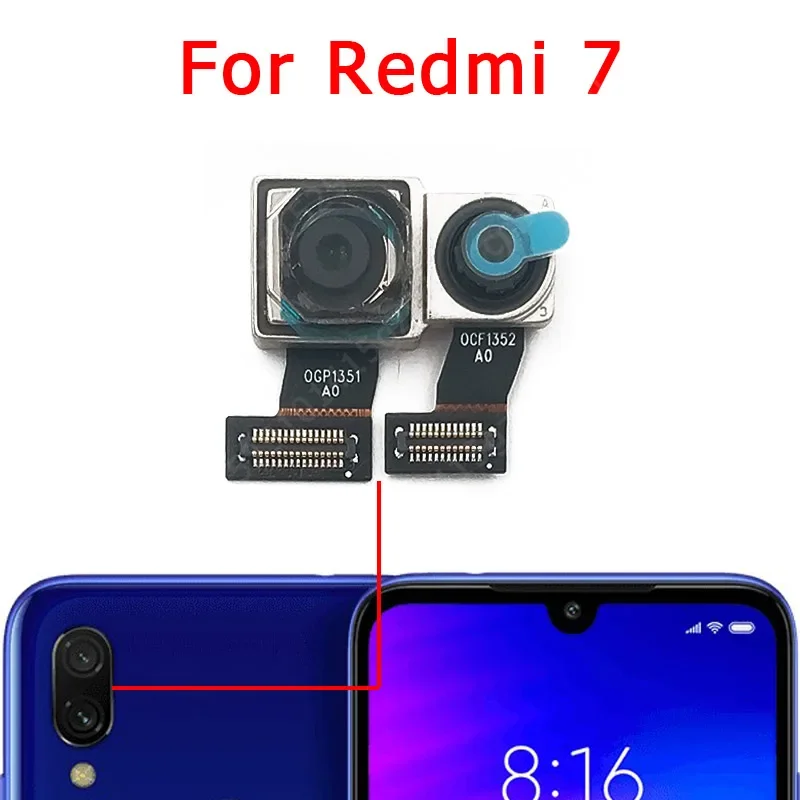 Rear Camera For Xiaomi Redmi 5 Plus 5A 6 6A 7 7A 8 8A Backside Back View Camera Module Repair Replacement Spare Parts