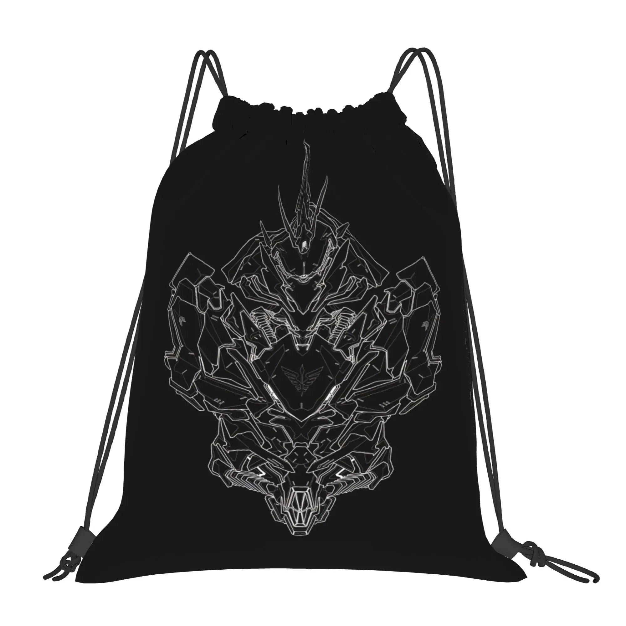 bag Pouch Armored Core robot  Drawstring Bags Hiking Pouch Print Backpack Boy Girls School Shoe Bag