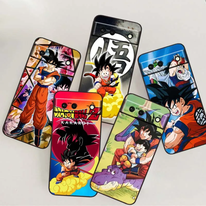 

Dragon Ball Luxury Son Goku For Google Pixel 10 9a 9 8A 8 7 7A 6 6A Pro XL 2024 5G Black Soft TPU Silicone Phone Case