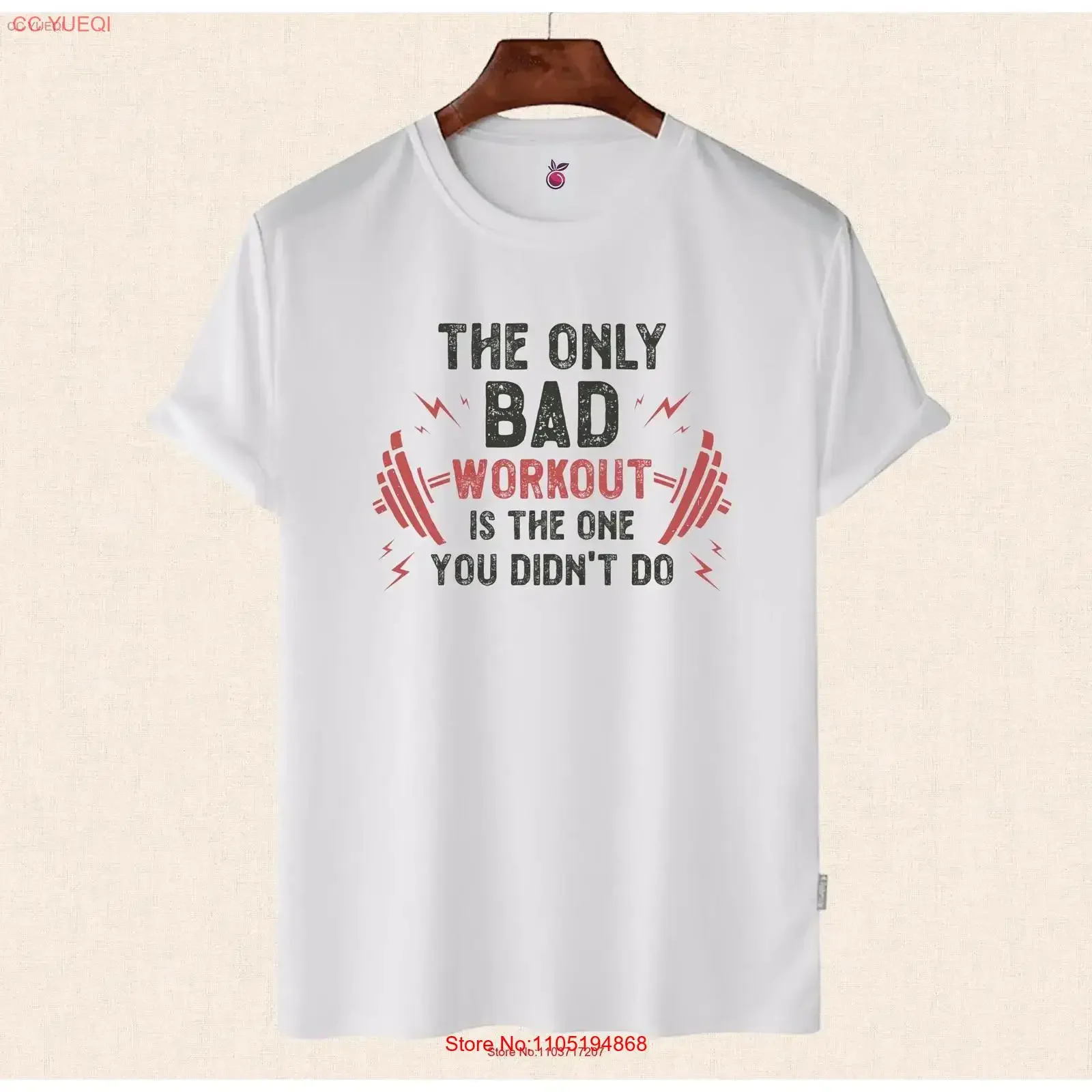 Camiseta de gimnasio con cita de ejercicio, divertido amante del entrenamiento, Fitness, deportes motivacionales, vintage, lavado, moda versátil, ligeramente streetwear