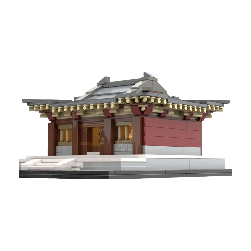 650 pièces – Grande Salle du Bouddha de la Cathédrale du Temple de NanChan – Blocs de Construction Modulaires MOC Personnalisables – Technologie DIY – Jouet pour Garçons – Cadeau d'Anniversaire