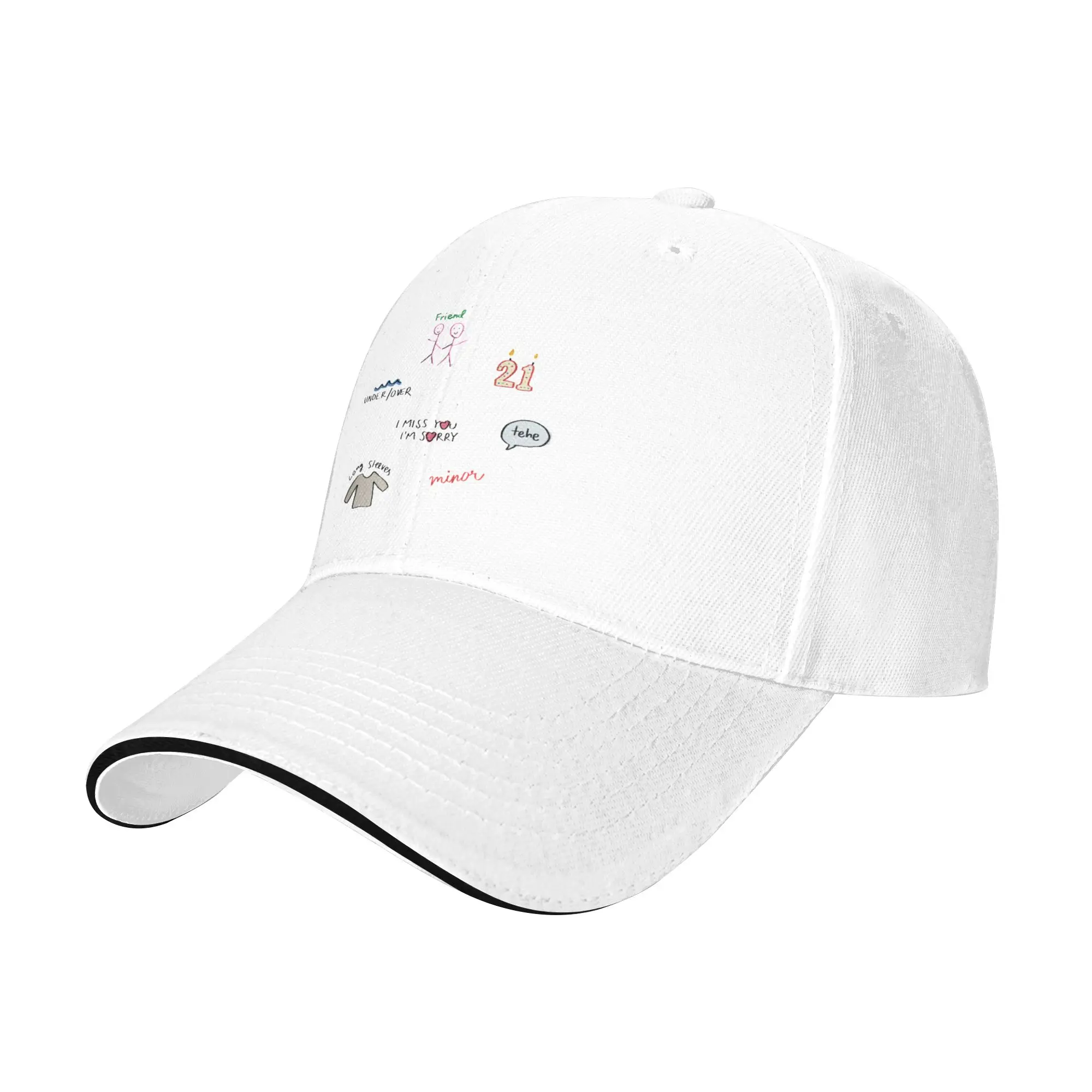 Gracie colored tracklist tattoo sticker set Gift For Children Men Women A Baseball Cap Hat