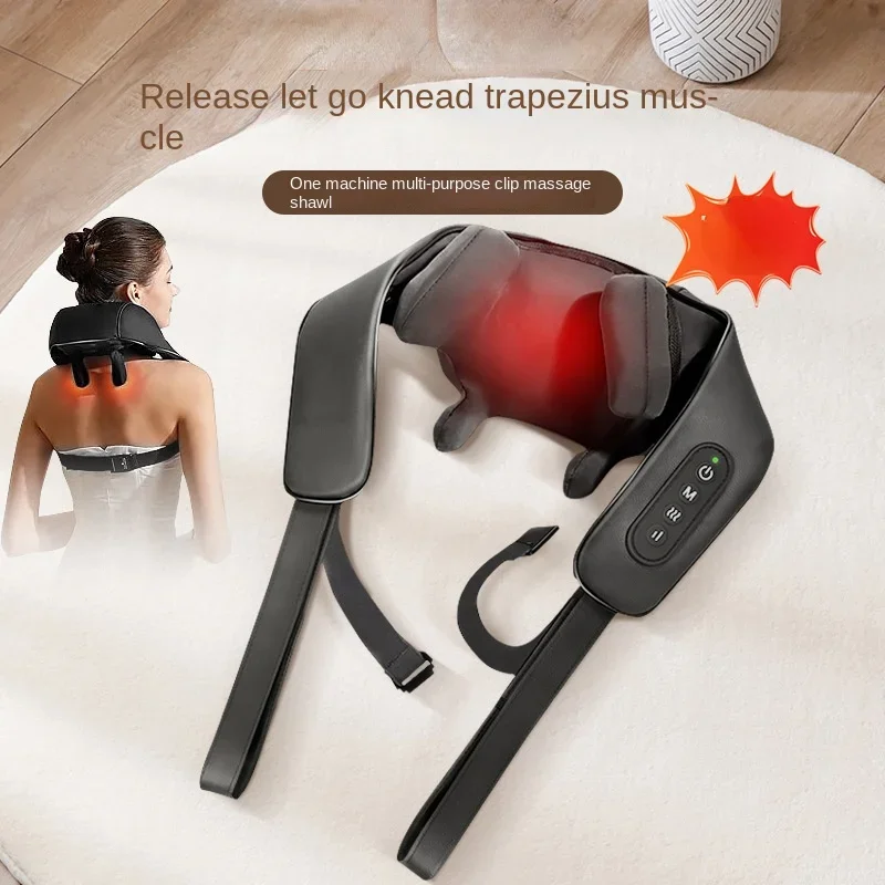 Trapezius Cervical Massage Shawl Household Kneading Neck and Shoulder Hot Compress Charging Model