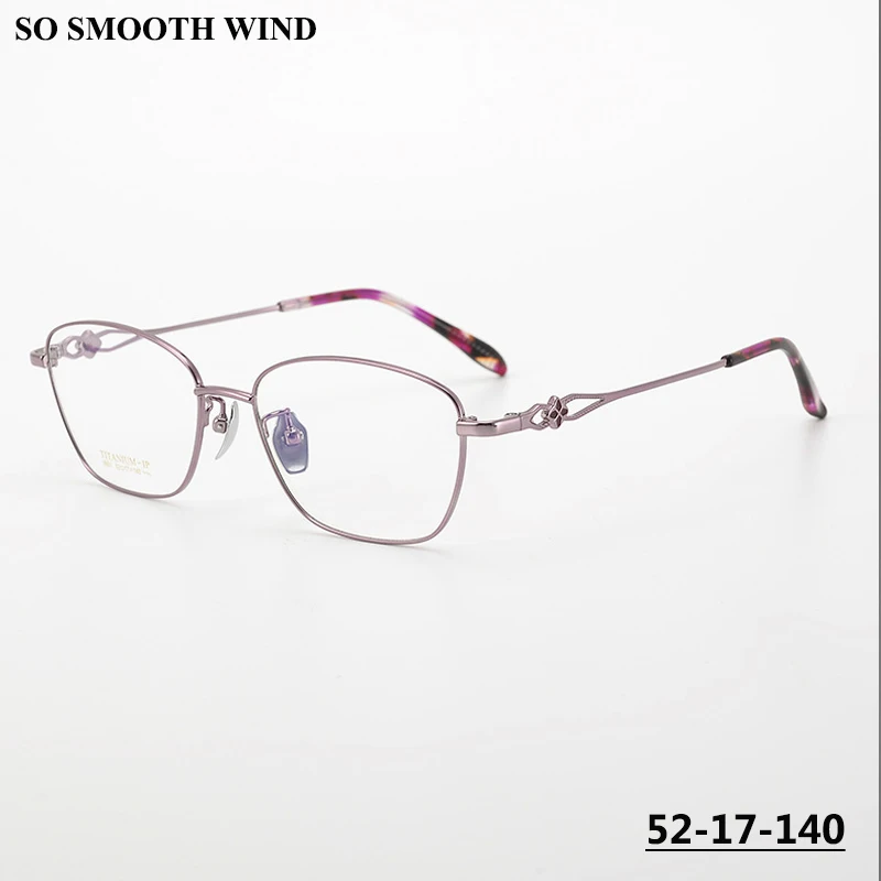 

New Women Pure Titanium Glasses Frame for Mother and Wife Comfortable Eyeglasses Frames Spectacle Fashion Designer Eyewear Gafas