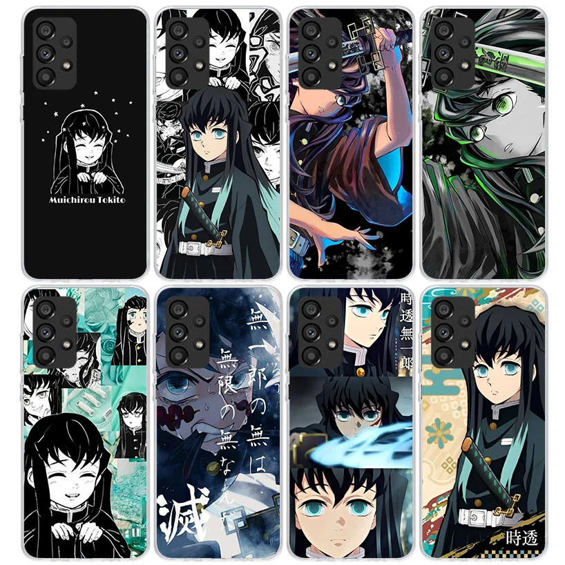 Demon Slayer Tokitou Muichirou Phone Case for Samsung Galaxy A15 A25 A35 A55 A14 A24 A34 A54 A13 A23 A33 A53 A12 A22 A32 A52 A05