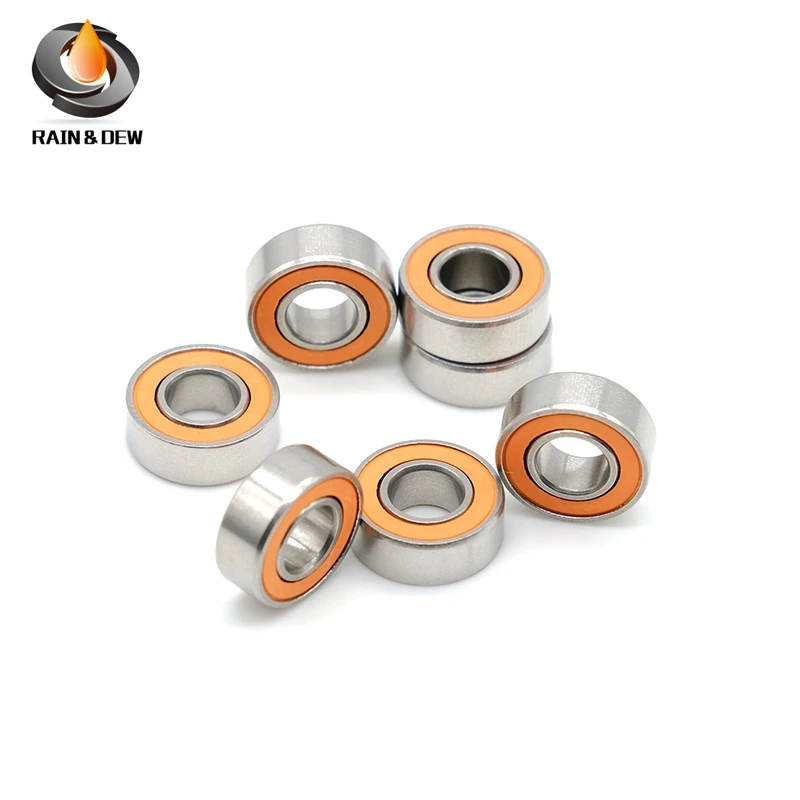 1Pcs SMR105 2RS CB ABEC-7 LD Stainless Steel Hybrid Ceramic Bearing 5x10x4 mm Without Grease Fast Turning