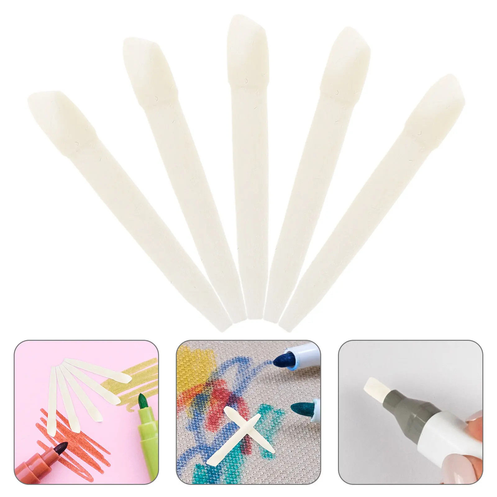 

100Pcs Replacement Pen Tips Dual Head Oil Based Marker Nibs Fine Broad for Art Drawing Calligraphy Marker Pens Tips