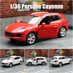 1/36 Porsche Cayenne SUV modello di auto giocattolo per bambini 5 ''RMZ CiTY Diecast Sport Miniature Pull Back Collection regalo per Kid Boy