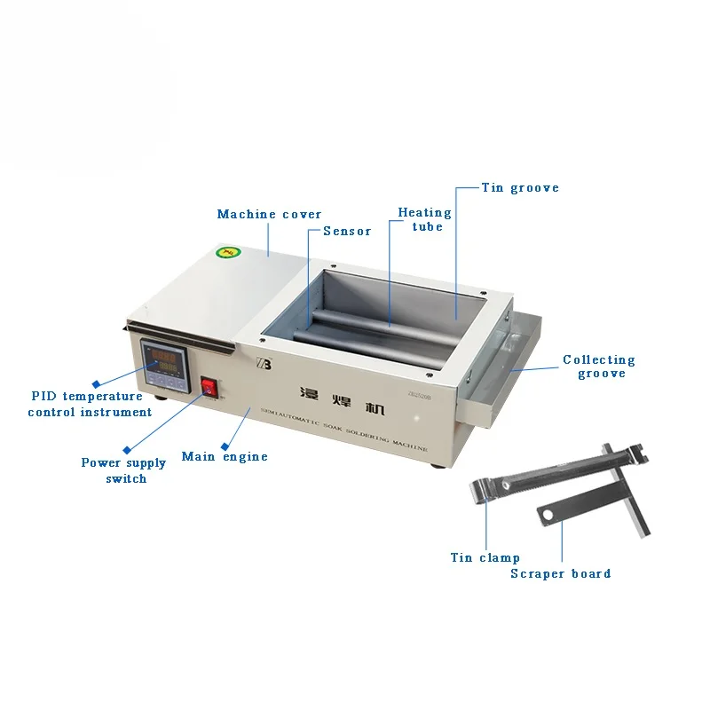 Lead Free Soldering Tin Pot Environment Friendly Precision Digital Temperature Controller Solder Pot as Picture 1500W