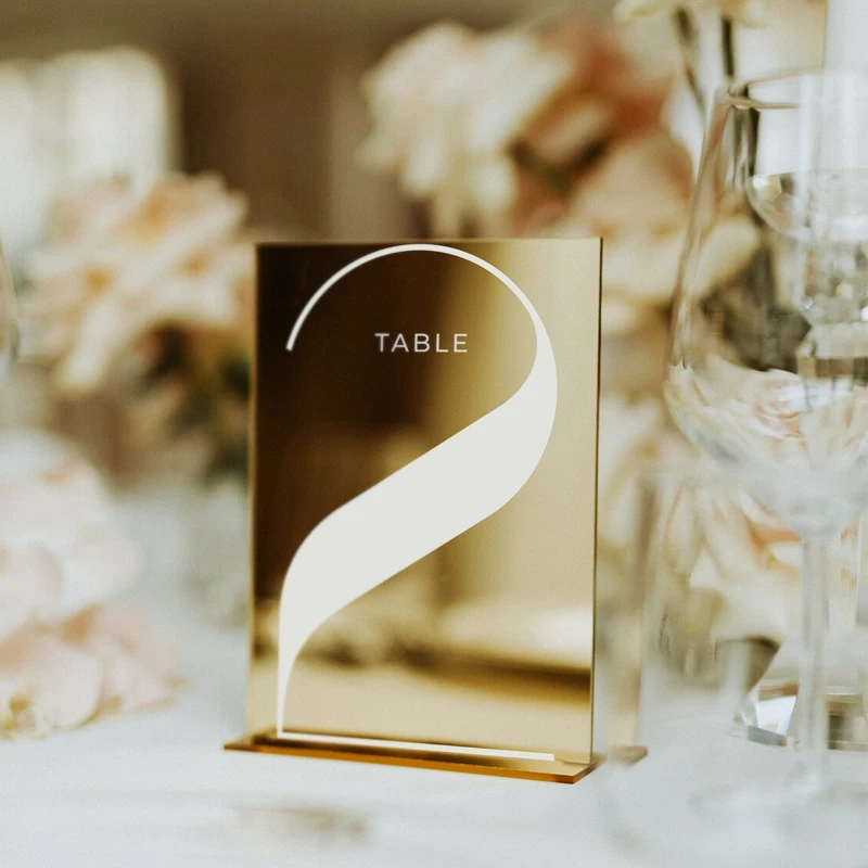 

Gold Mirror Table Numbers with Stands,Wedding Table Numbers,Wedding Table Signs,Wedding Signage,Acrylic Wedding Table Decor