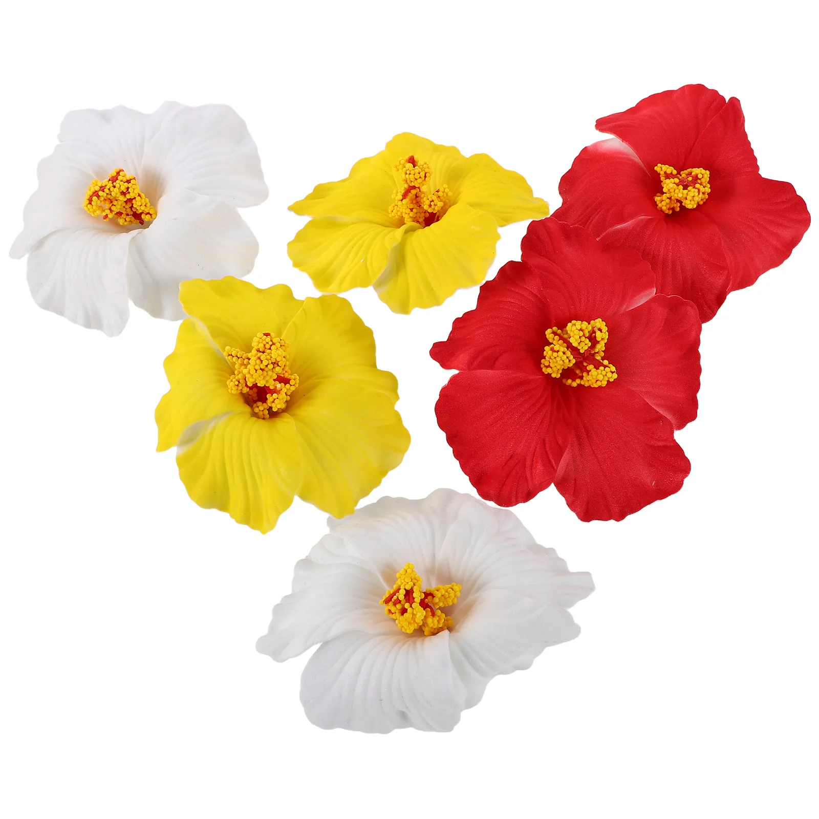 

6 Pcs Artificial Flower Hairpin Elegant Design Durable Material Lightweight Comfortable Fashion Accessories Women Decorations