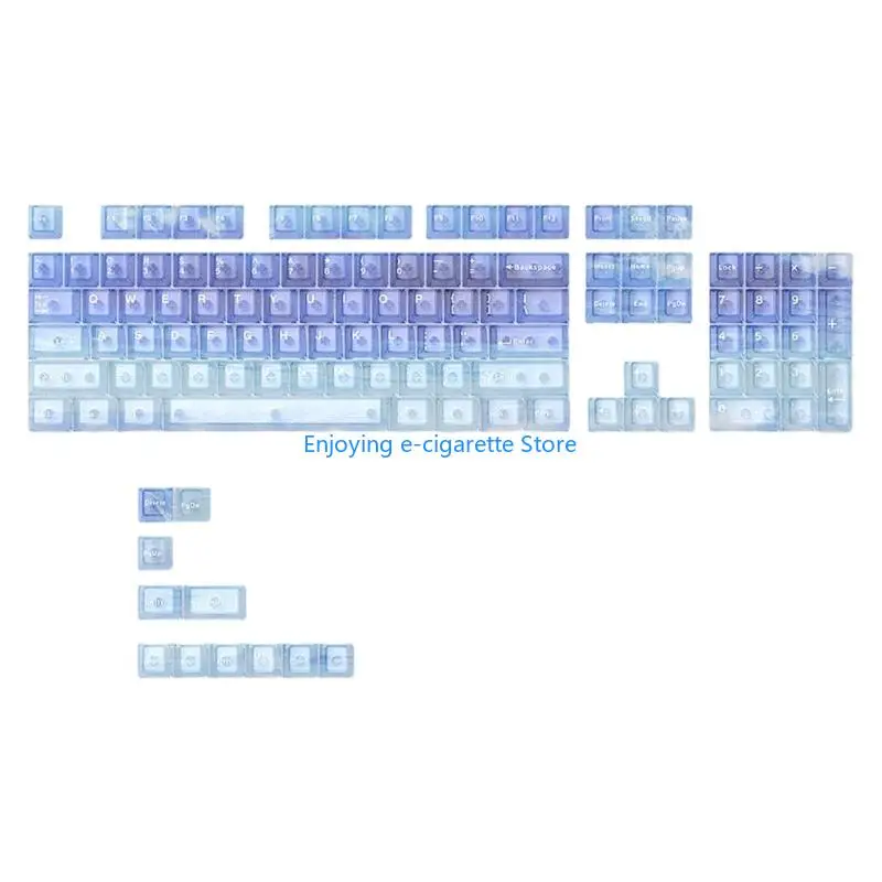 Klare 115-Tasten-Tastenkappen mit Originalprofil, Farbsublimation für Gaming-Tastaturen, Tastenkappe Y4QF – Detail 9