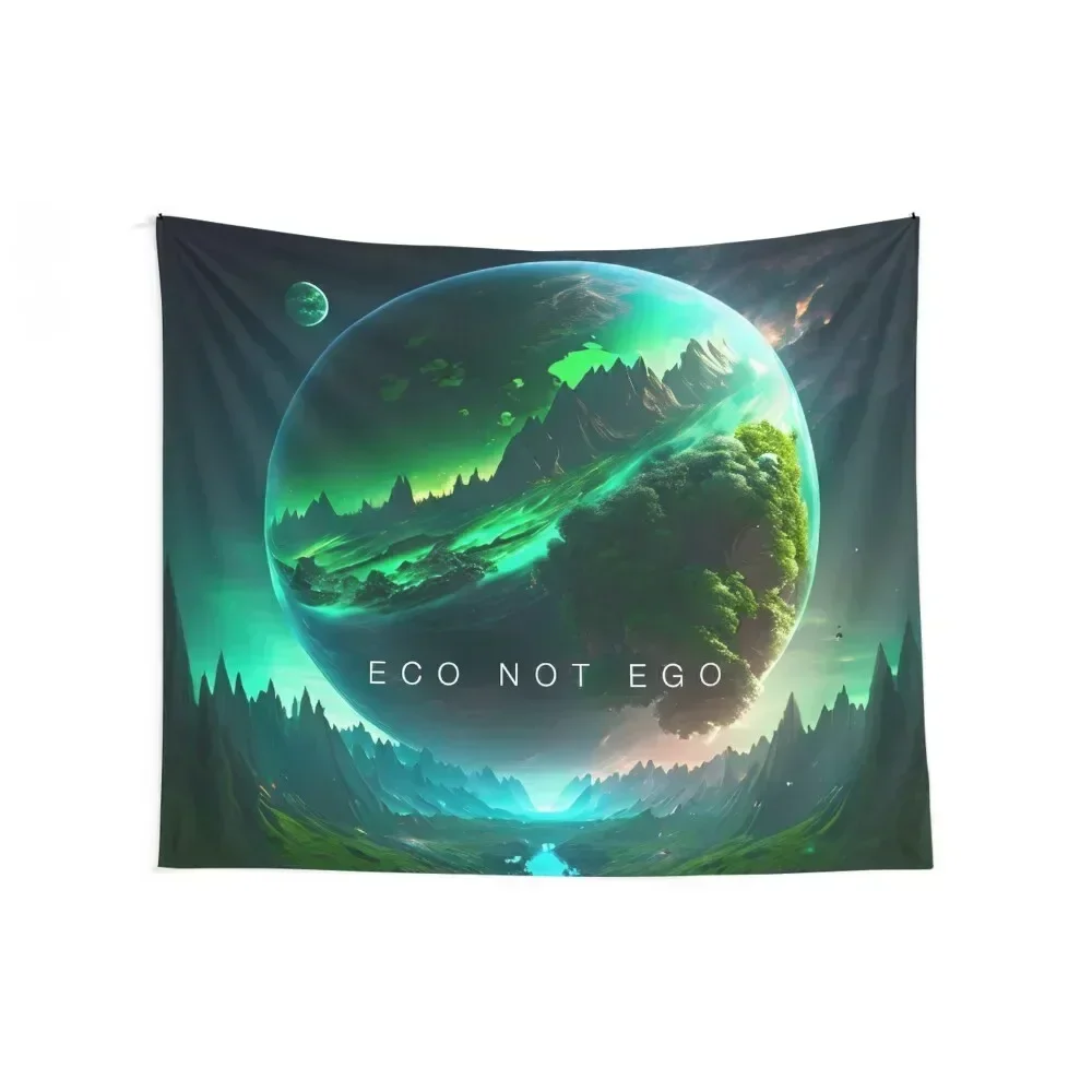 

Eco Not Ego - Emergencia climática Tapestry Carpet Wall Wall Decor Room Decorations Tapestry