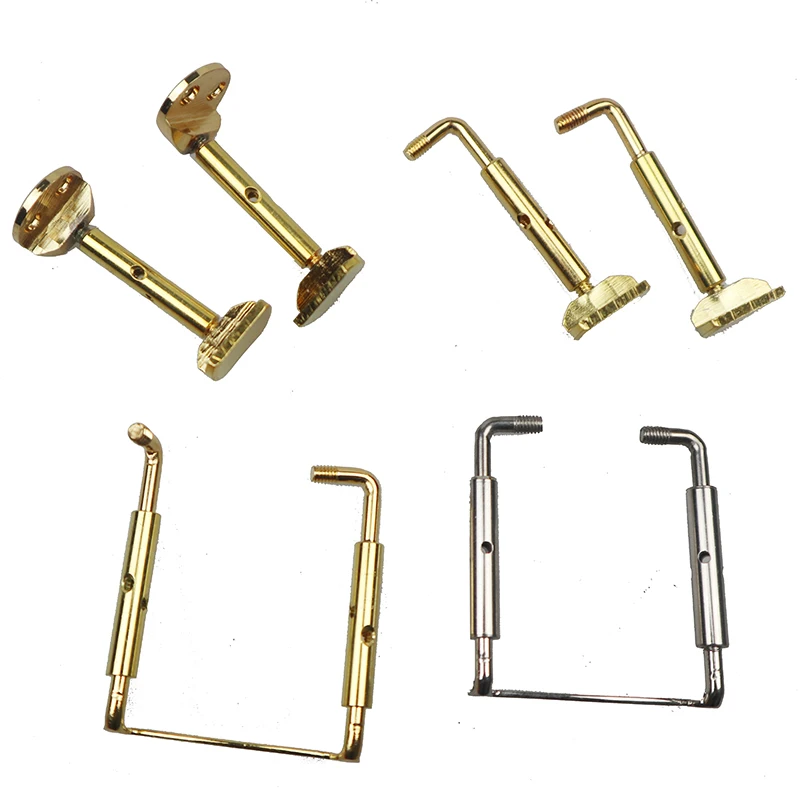 

10 sets Adjustable Violin Chinrest Bracket Clamp Matel Screw 3/4-4/4