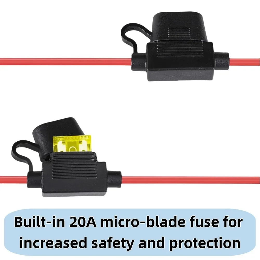 Lot de 2 fils SFP pour NOCO GC002 X-allergique, 6mm, Smart 24.com, câble de chargeur, fils d\'offre de batterie, câble de démarrage pour diabétique