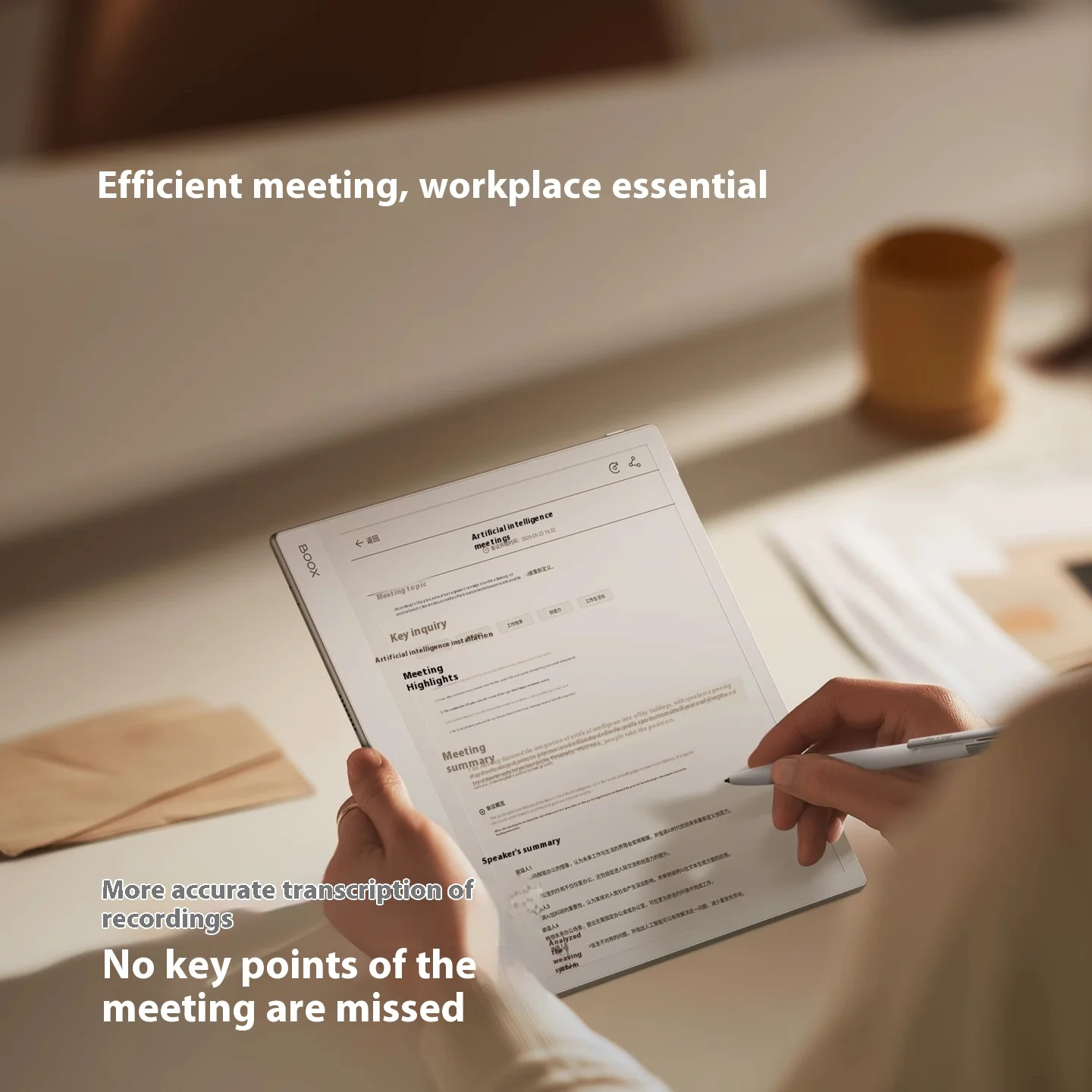 BOOX NoteX5S E-Book Reader 10.3-inch AI Office Handwritten Electronic Paper AI Ink Screen E-book Reader Tablet Portable Gifts