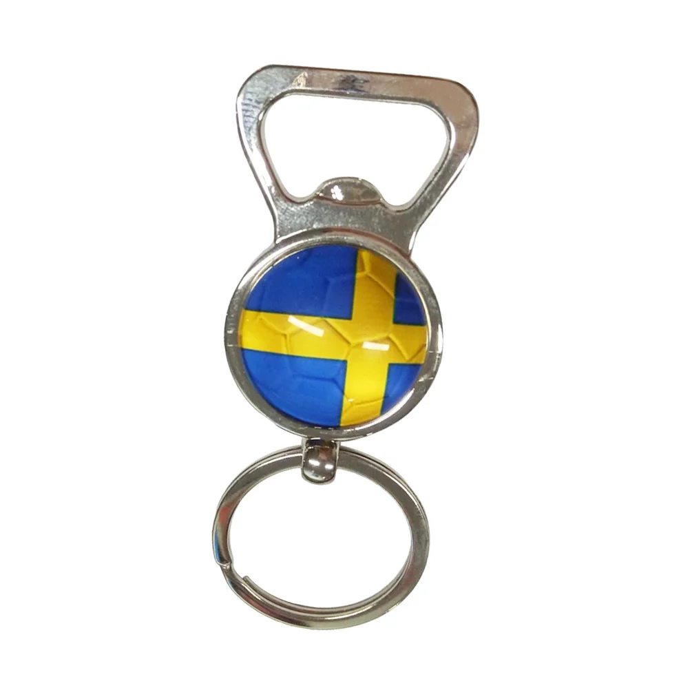 

Flag Keychain Metal Beer Opener For Bottle Wine Caps Pocket Small Kitchen Bar Tool Novelty Gift Sweden