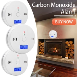 Smart Carbon Monoxide Detector CO Sensor Detector High Sensitive LED Indicator Smoke Fume Home Detector Gas Leak Warning Alarm