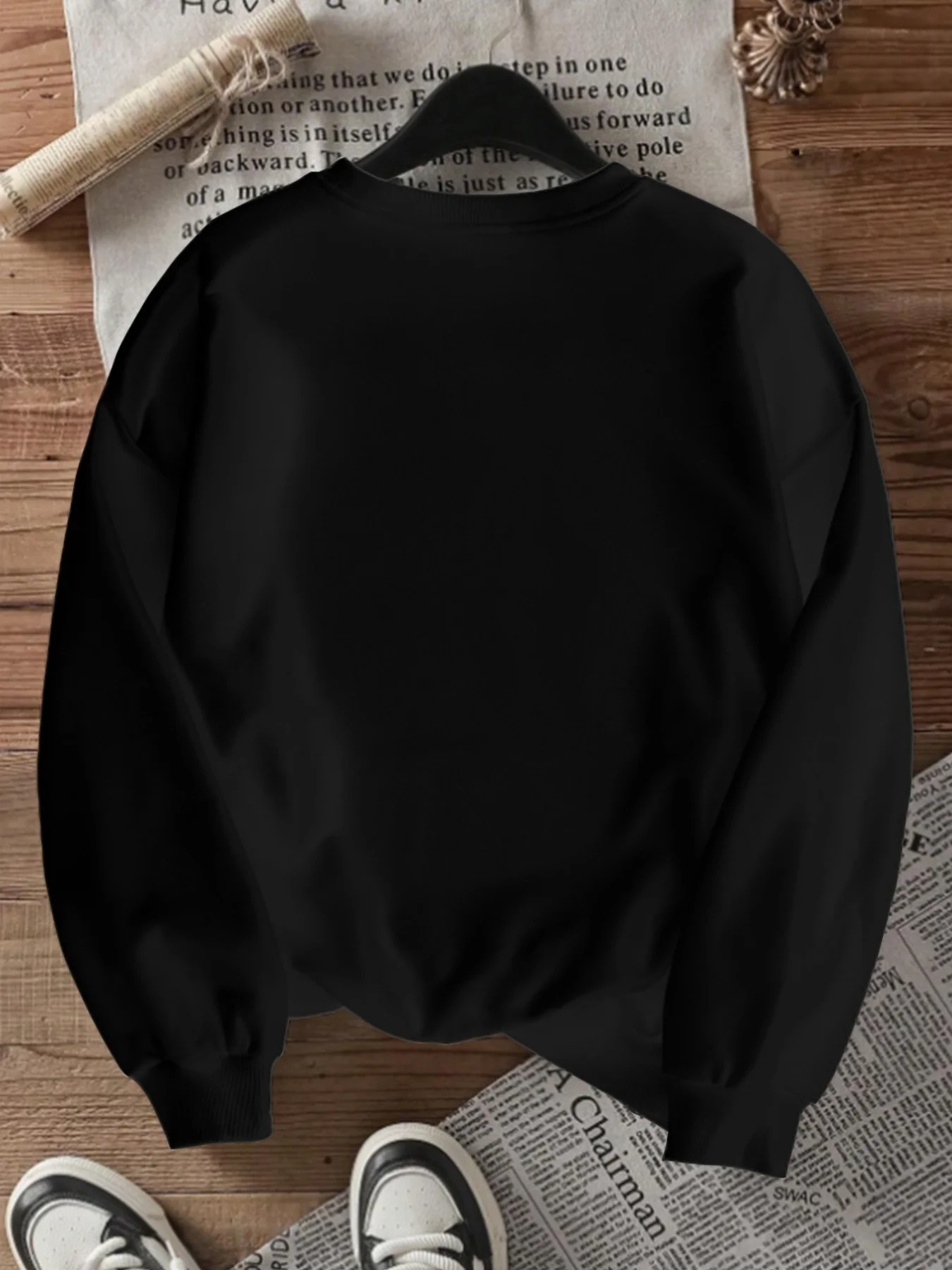 Sweat-shirt à motif Disneyland pour femme – Design rétro de fête d'anniversaire Mickey Mouse (foundé en 1955) – Pull gris à col rond