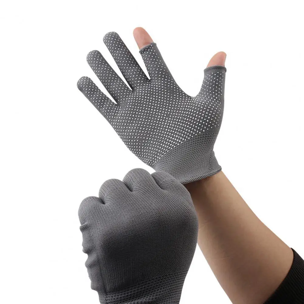 1 Pair Washroom Sports Gloves Quick Release Fingerless Gloves Fingerless Anti Skid Training Fighting Gloves Sun Protection