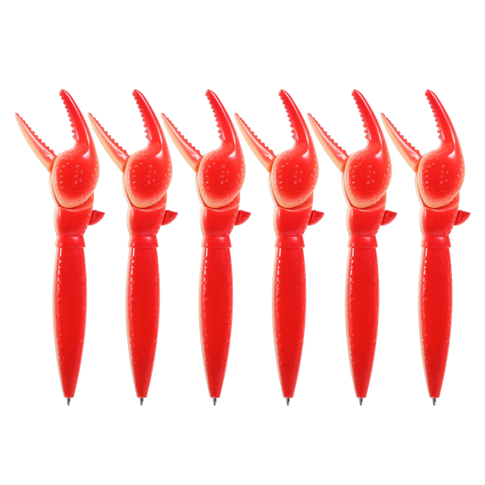 

6pcs Crab Claw Pens Unique Ballpoint Pens Creative Lobster Crab Shaped Writing Tool Back to School Stationery for Classroom