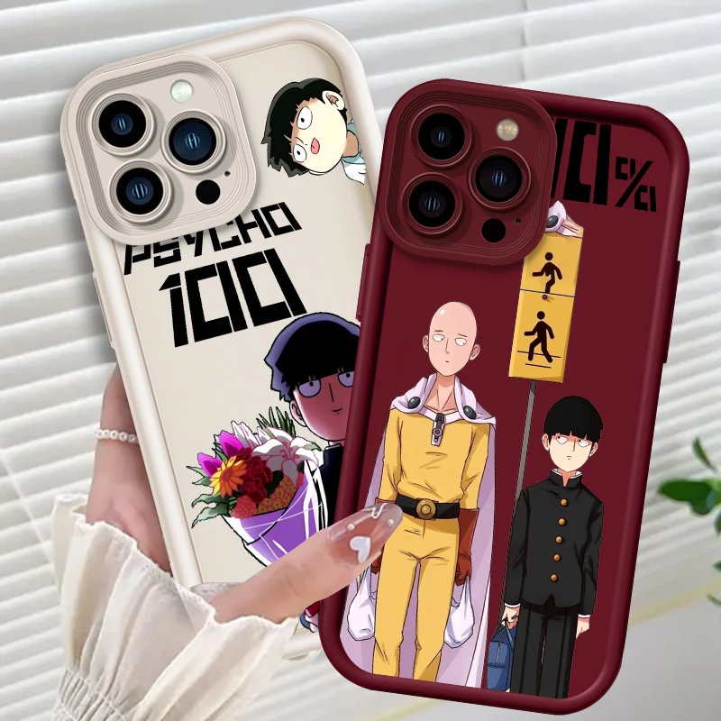 Mob Psycho 100 Anime Art Eye Ladder For Apple iPhone 15 14 13 12 11 XS XR X Pro Max Plus Funda Phone Case