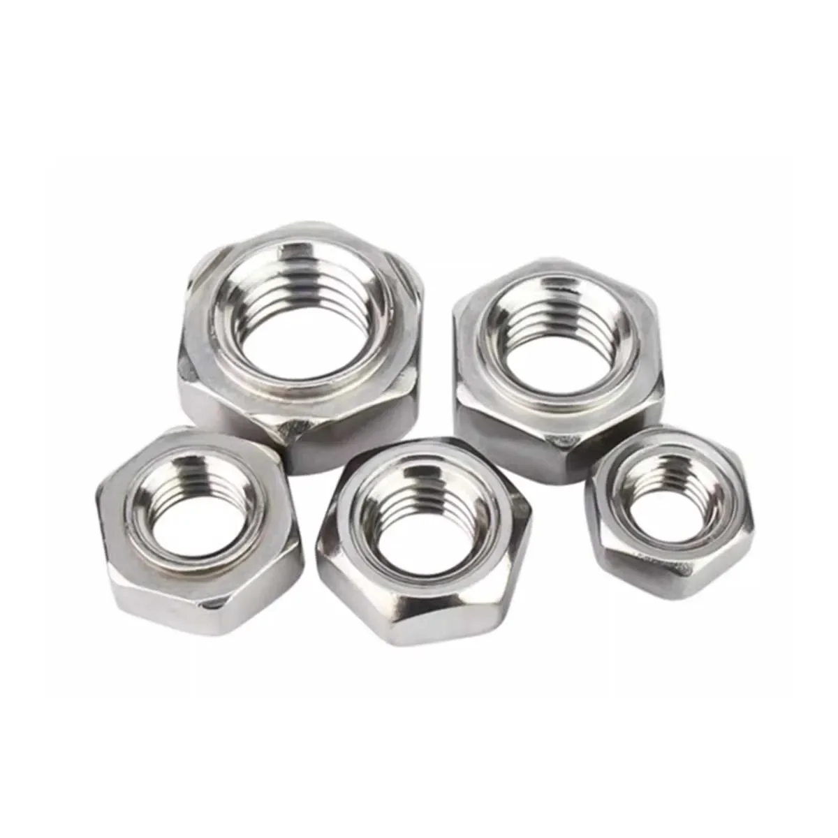 

304 Stainless Steel Hexagonal Welding Nut M3M4M5M6M8M10M12M16