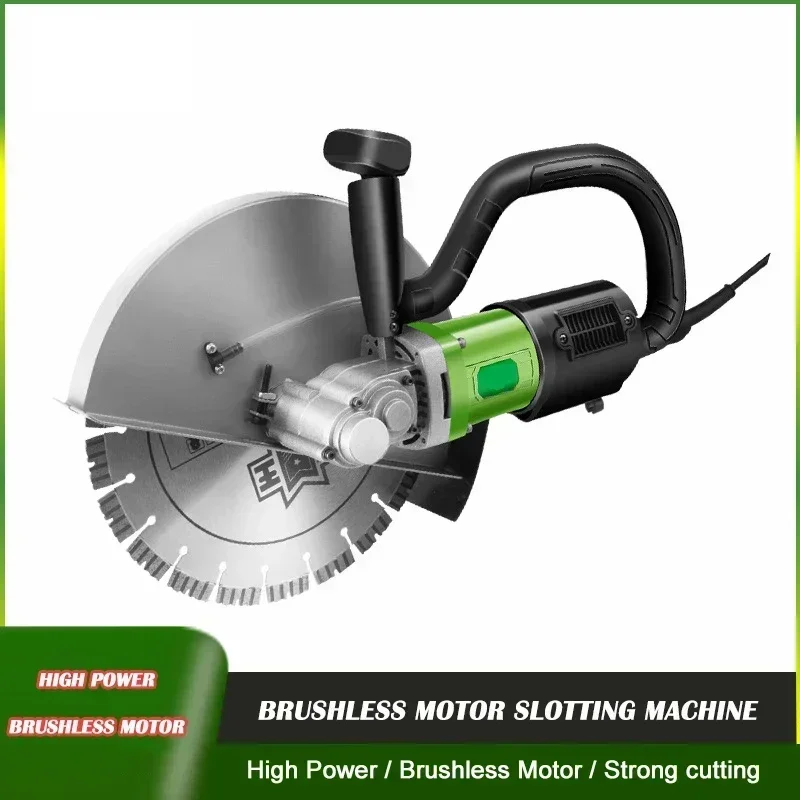 

brushless Wall Slotting Machine Dustfree Single film concrete wall door cave road cutting machine Hydropower installation tool