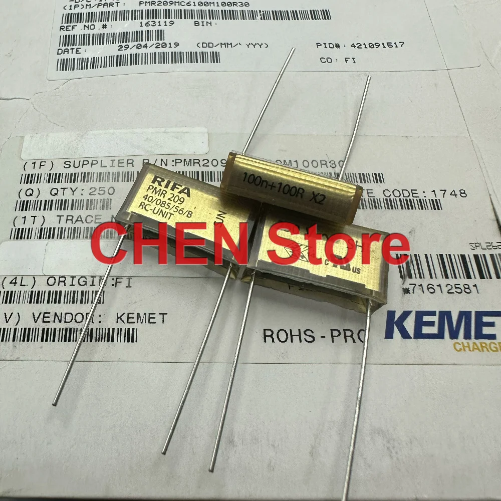 10PCS/lot original KEMET RIFA PMR209MC6100M100R 100n+100R X2 250VAC 0.1UF P20.3mm PMR209 Film Capacitor Free Shipping