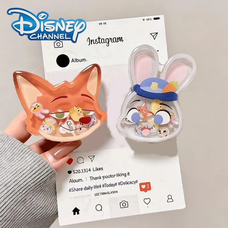 

Zootopia 2 Judy Nick Airbag Bracket Kawaii Cartoon Anime Figures Back Bracket of Phone Case Paste Style Shake Accessories Gifts