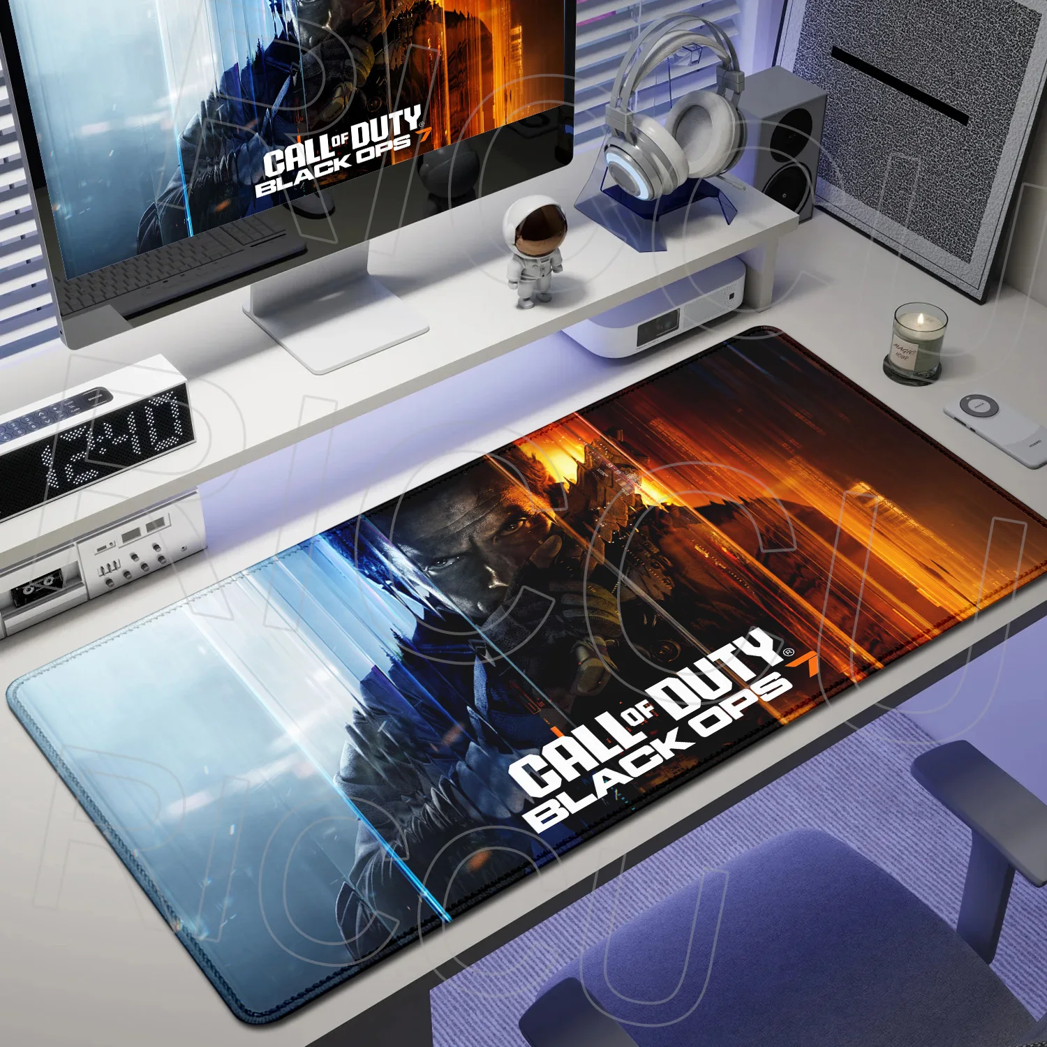 

400X600MM Esports C-Call of Duty Black Ops 7 Ghost PC Large MousePad Gaming Mouse Pad COD Desk Mat Locking Rubber Game Mice Mats