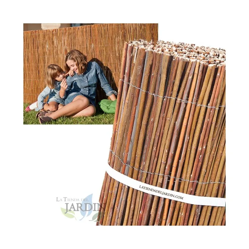 85% concealment Spanish natural wicker fence 1,2x5 m