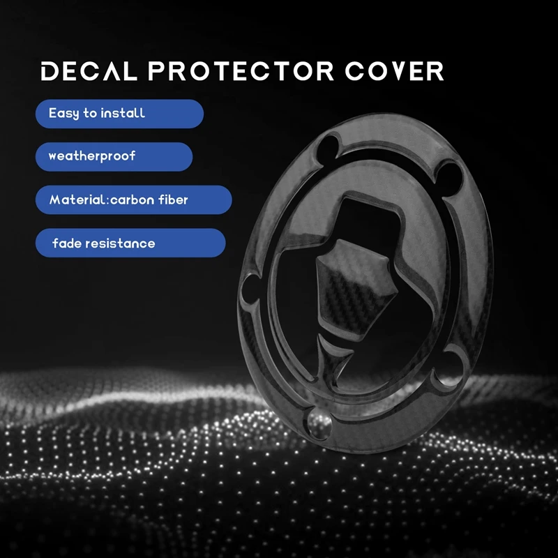 Carbon Fiber Fuel Gas Oil Cap Tank Pad Tankpad Protector Sticker For Ninja ZX6R ZX10R Z1000 Z1000SX Z800 Z750 Z650 ER6N