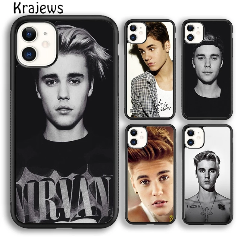 Krajews Justin Bieber Super Star handsome Phone Case Cover For iPhone 16 15 14 plus XS XR 11 12 mini 13 pro max Fundas