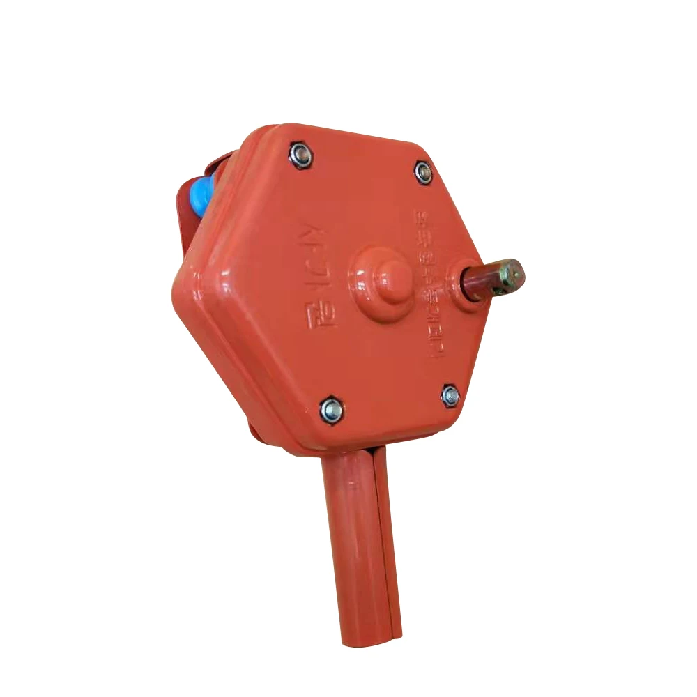 ونش كرنك يدوي قابل للطي للفيلم الدفيئة - ألومنيوم/فولاذ، أقصى طول لفة 262.47 قدم، ارتفاع 4.92 قدم، قفل ذاتي