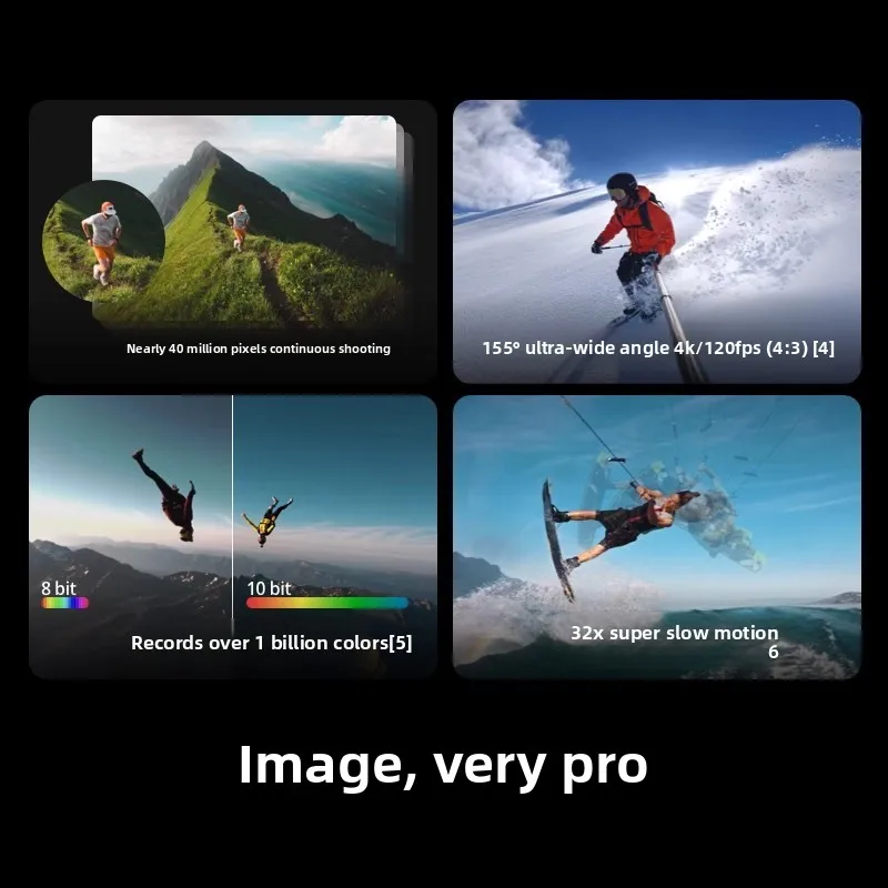 Suitable for Osmo Action 5 Pro Action Camera 4K image quality motorcycle riding vlog travel photography