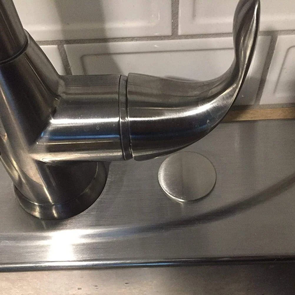 

1pc Stainless Steel Hole Covers Water Sealing Caps Durable Kitchen Sink Accessories For Ceramic Basin Tap Holes Easy Install