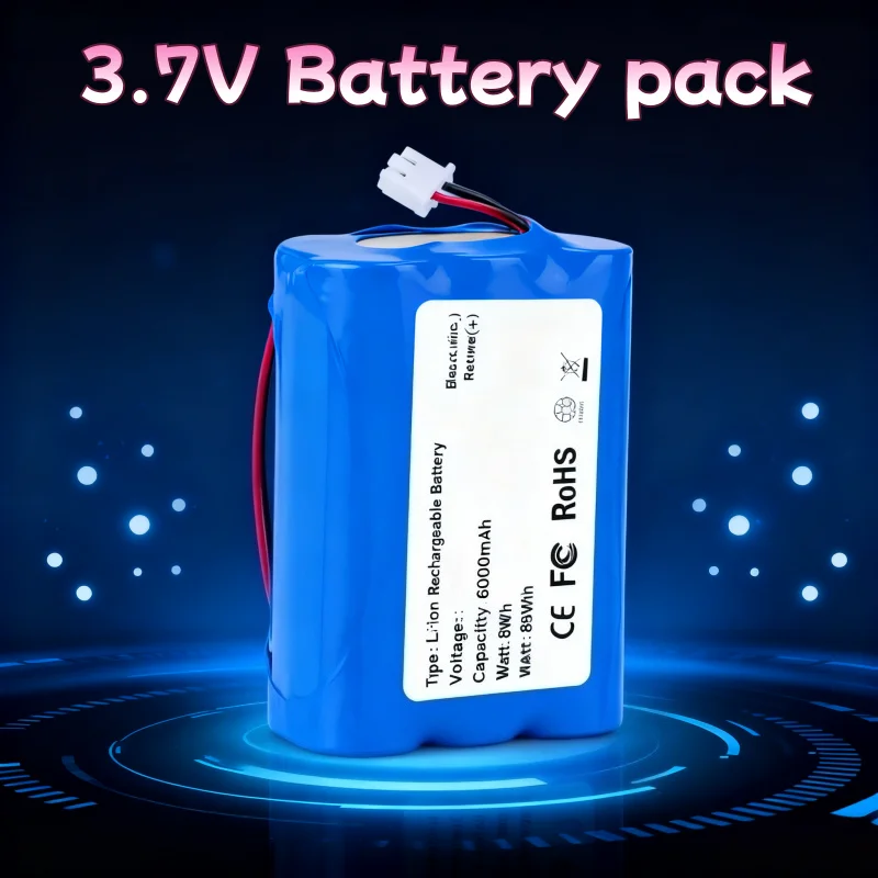 

Безопасное использование аккумулятора 18650 емкостью 6000 мАч с огнестойким материалом, защита от перезаряда для Bluetooth-динамика, светодиодная лампа 3,7 В